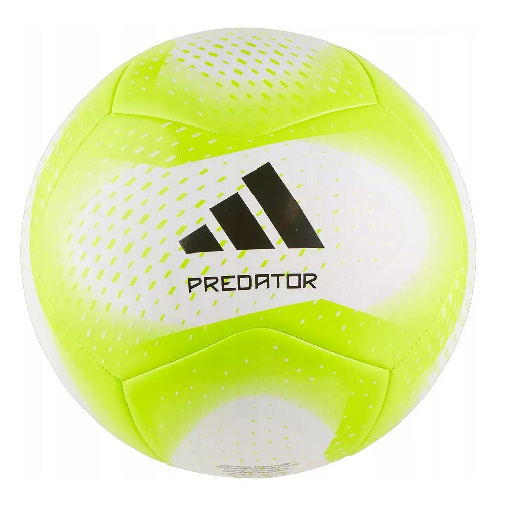 Ballon Blanc/Jaune Fluo Adidas Predator pas cher