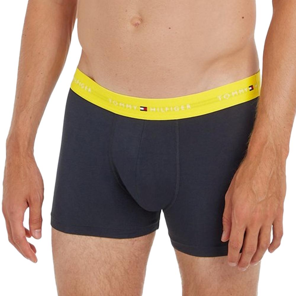 X3 Boxers Marine/Jaune Homme Tommy Hilfiger UM0UM02763 vue 2