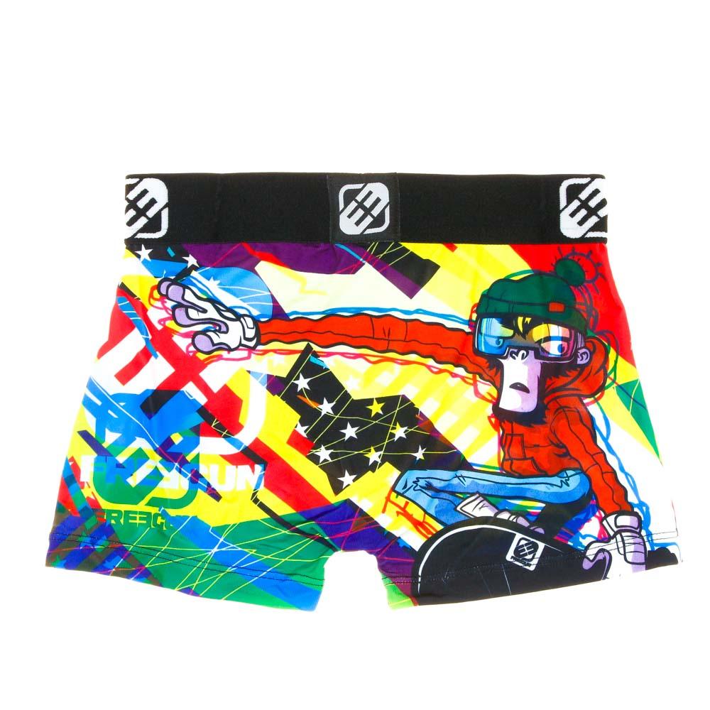 Boxer Noir/Rouge Garçon Freegun Snowboard vue 2