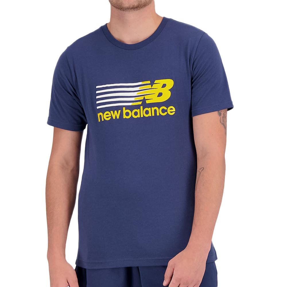 T-shirt Marine Homme New Balance Core Plus Graphic pas cher