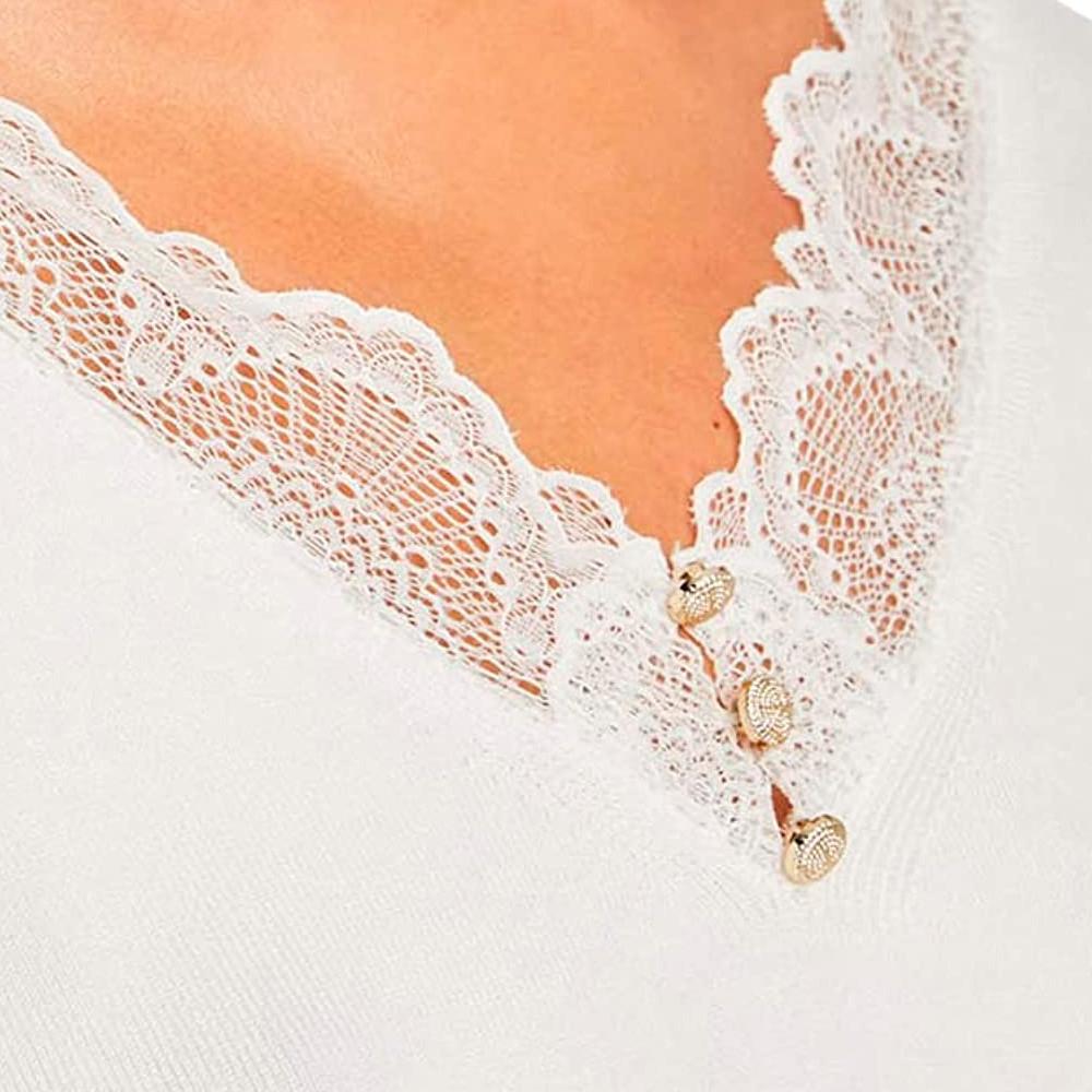Pull Blanc Femme Morgan Mjib vue 3