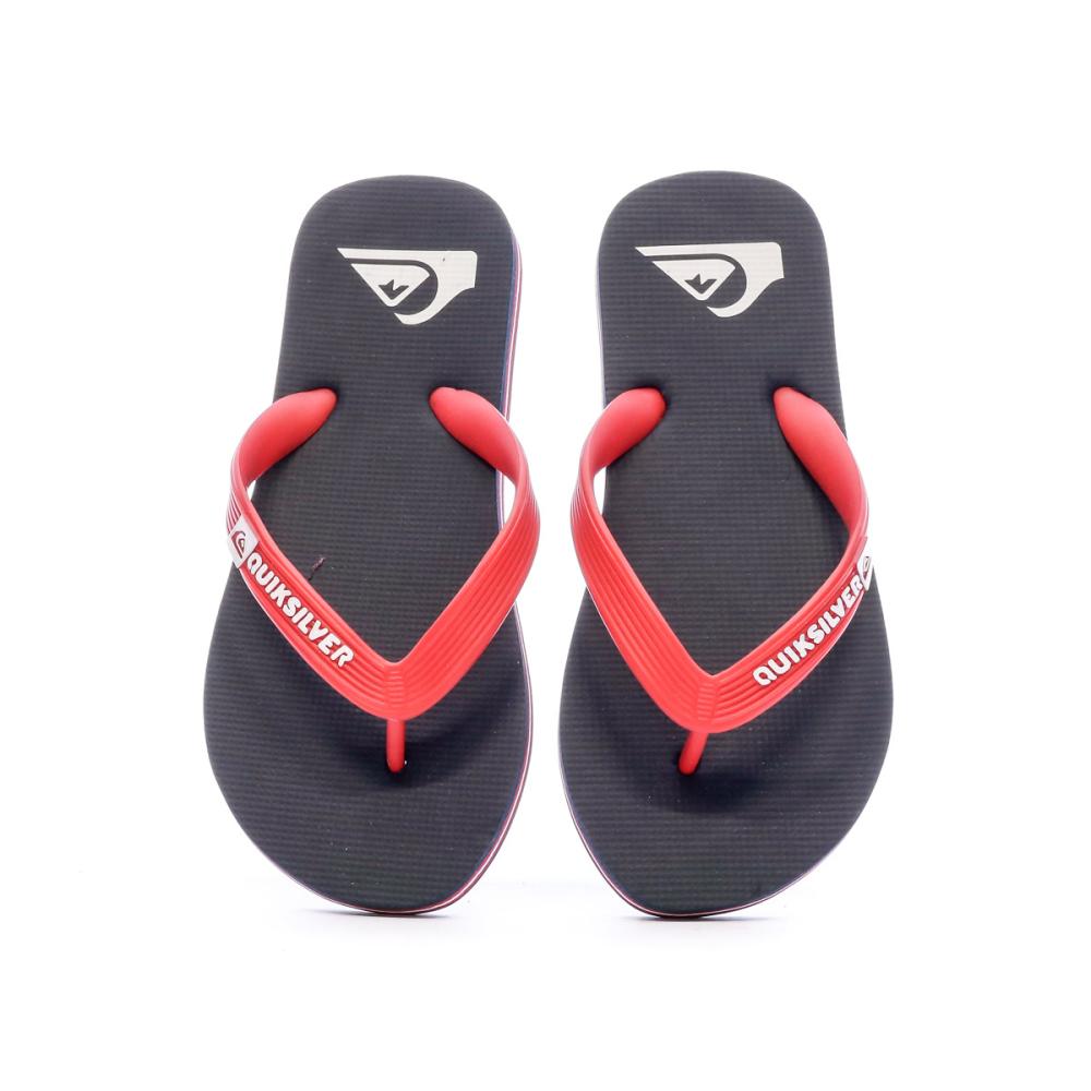 Tongs Rouge/Bleu Garçon Quiksilver Molokai vue 3