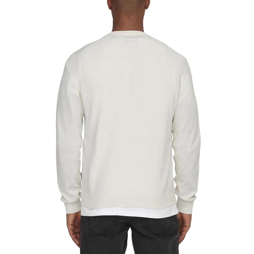 Pull Beige Homme Only & Sons Knit vue 2