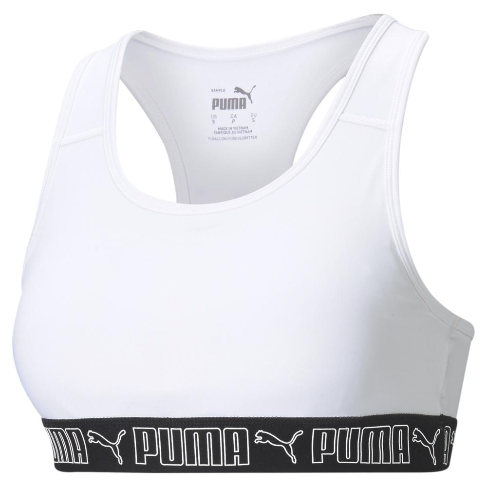 Brassière Blanche Femme Puma Mid Impact pas cher