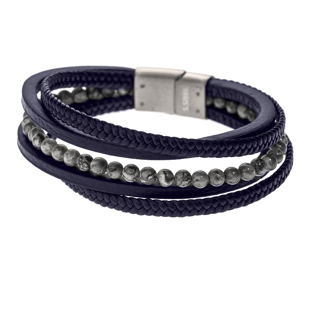 Bracelet Noir Geographical Norway 315102 pas cher