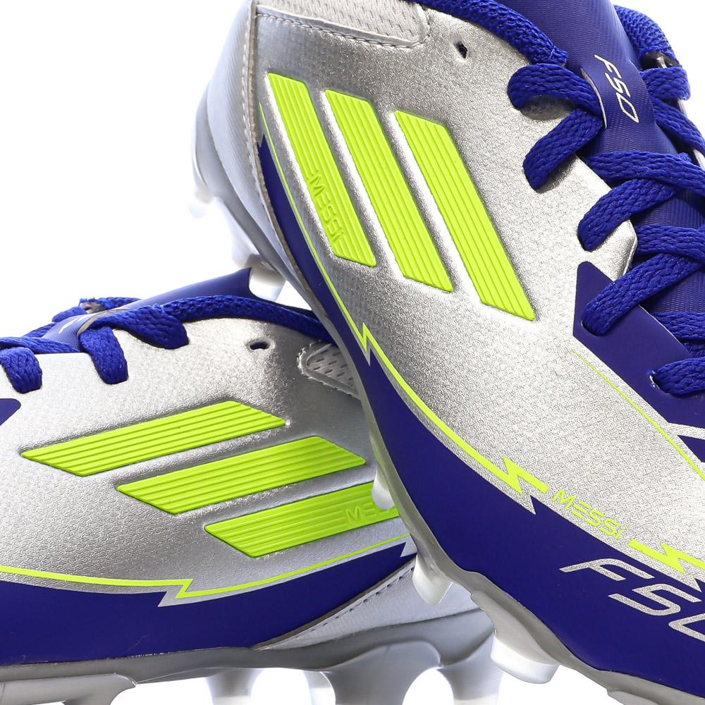 Botas de fútbol para niño Adidas F50 Azul/Plata ver 7