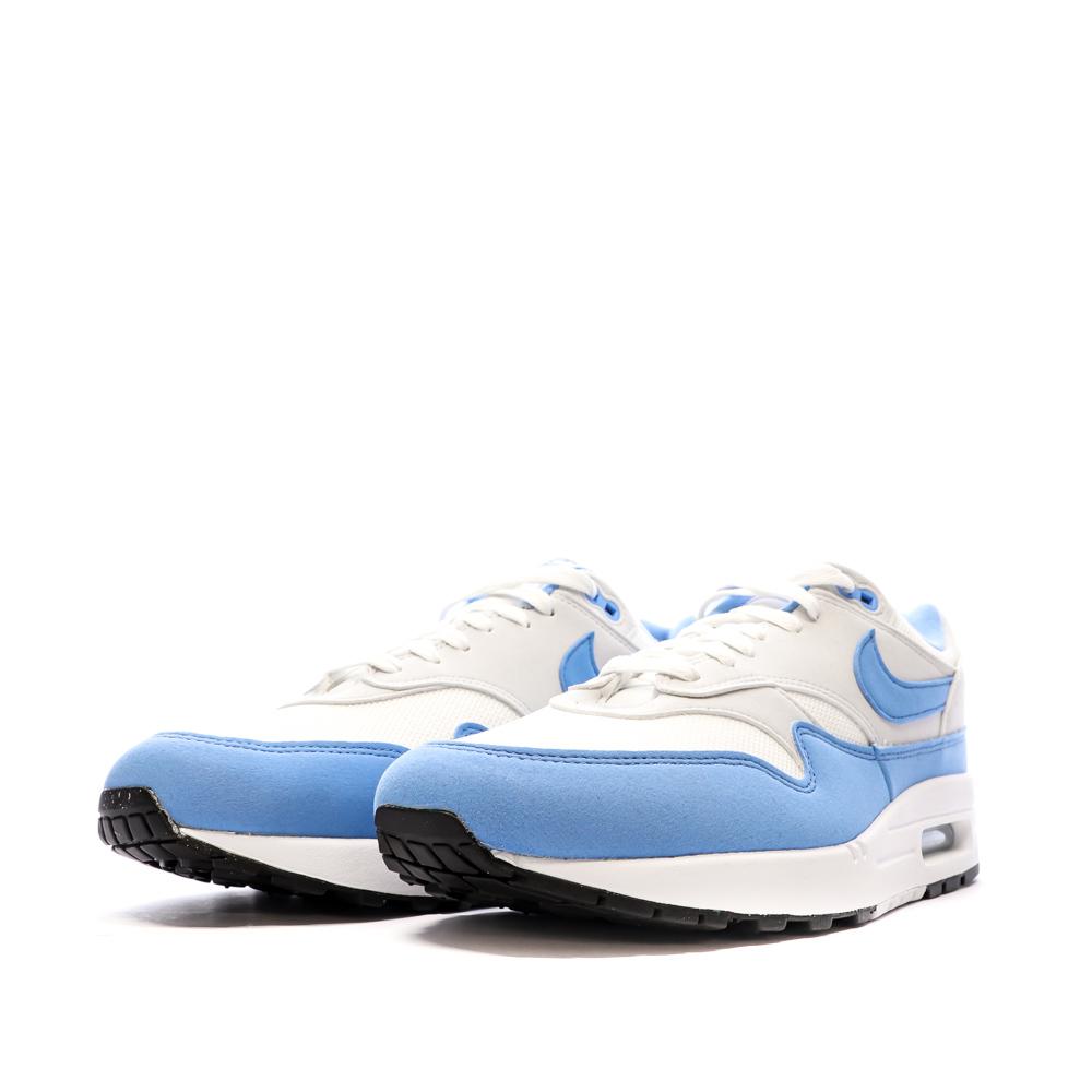 Baskets Blanc/Bleu Homme Nike Air Max 1 vue 6
