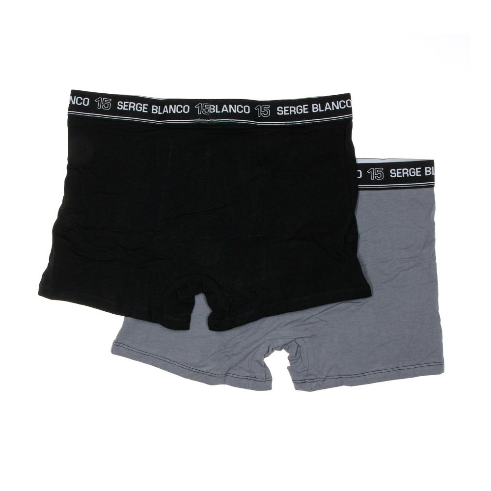 Boxers Gris/Noir Homme Serge Blanco CLASSC vue 2