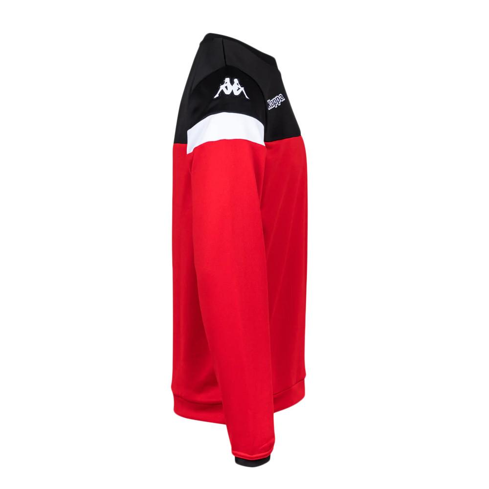 Sweat Rouge/Noir Homme Kappa Lido vue 3