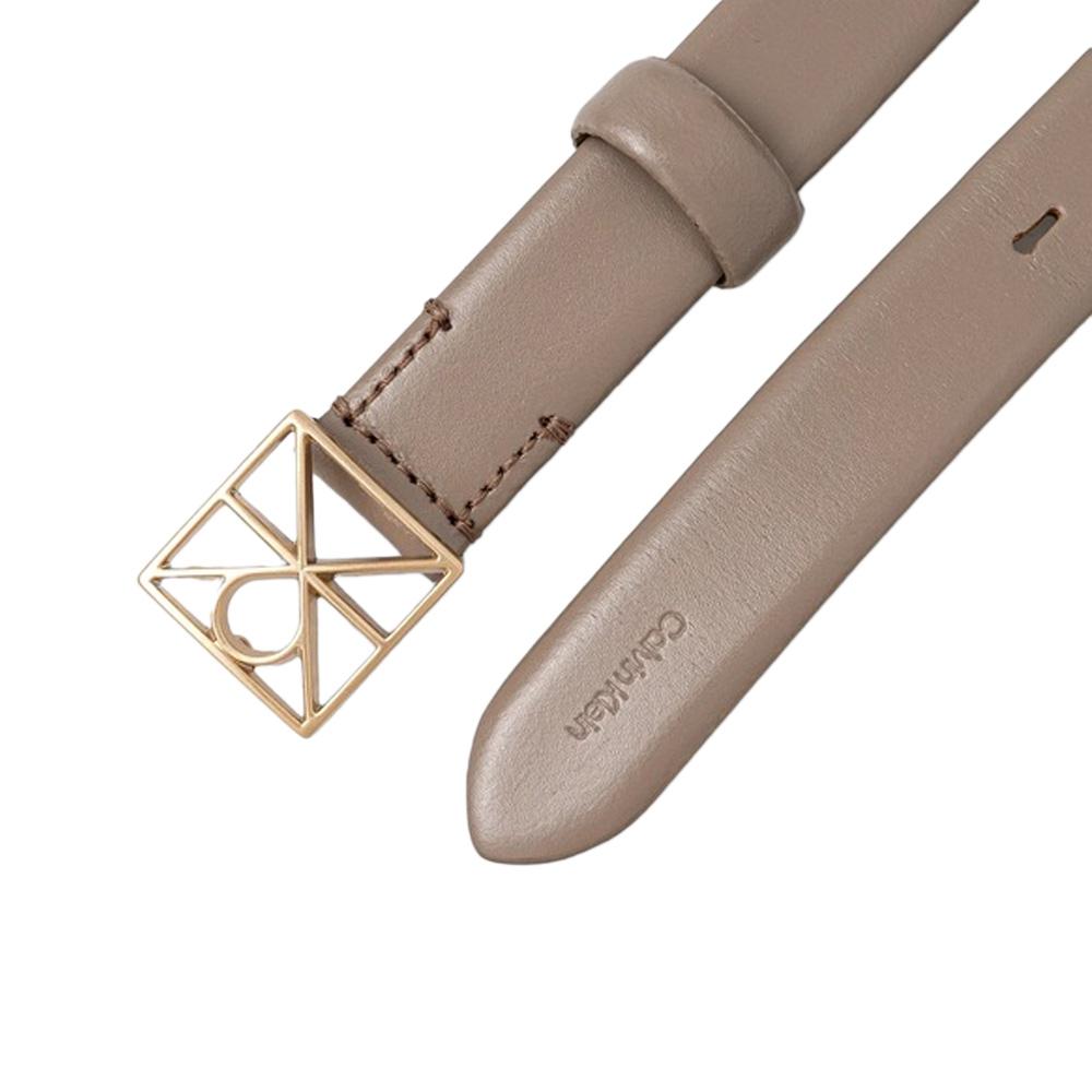 Ceinture Grise Femme Calvin Klein Jeans Emblem vue 2