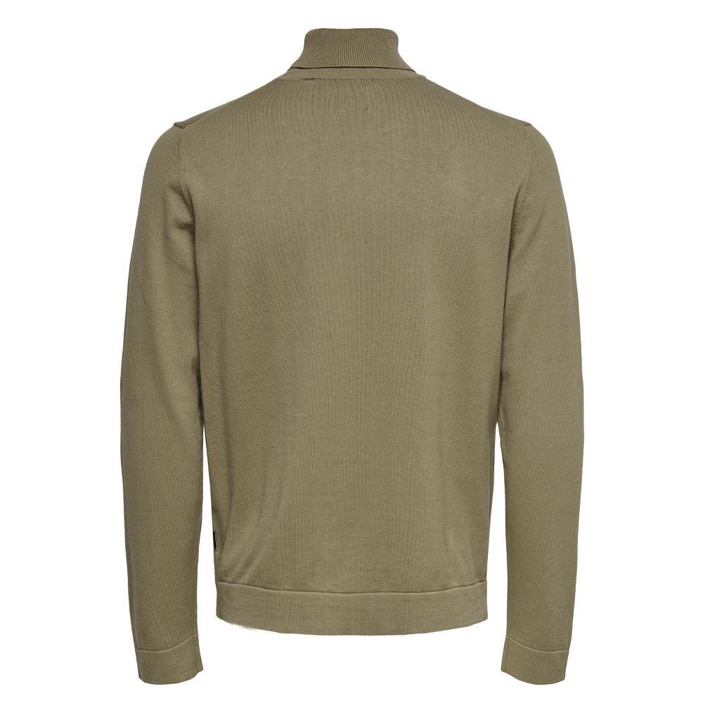 Pull Col roulé Taupe Homme Only & Sons Reg 12 vue 2