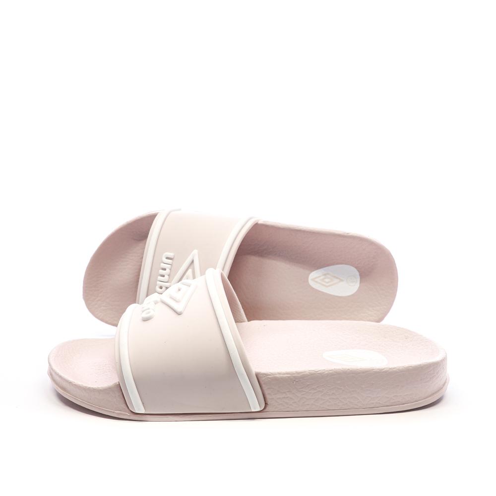 Claquettes Rose/Blanches Garçon Umbro Kocak pas cher