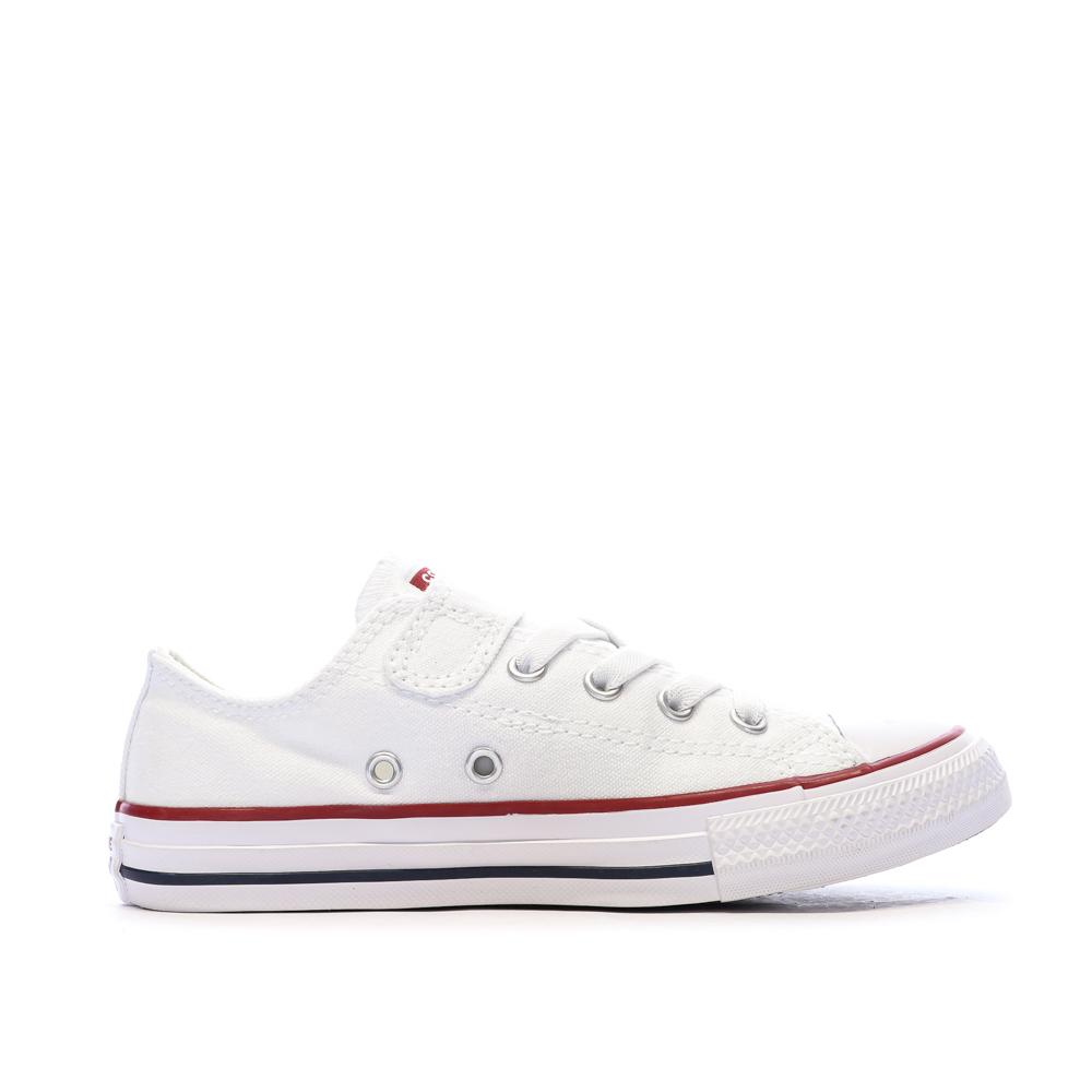 All Star Baskets Blanches Enfant Converse Chuck Taylor 1v Easy-on vue 2