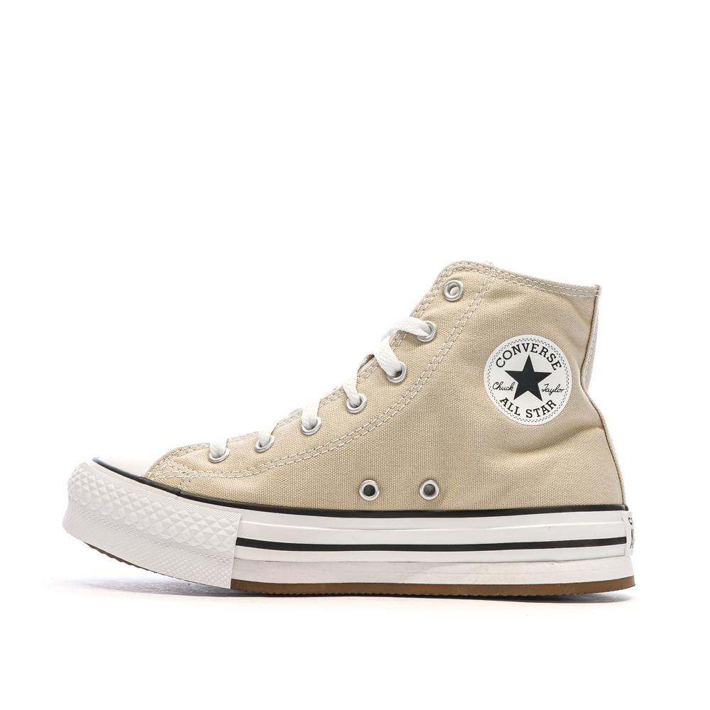 Baskets Beiges Femme Converse All Star Lift Platform pas cher