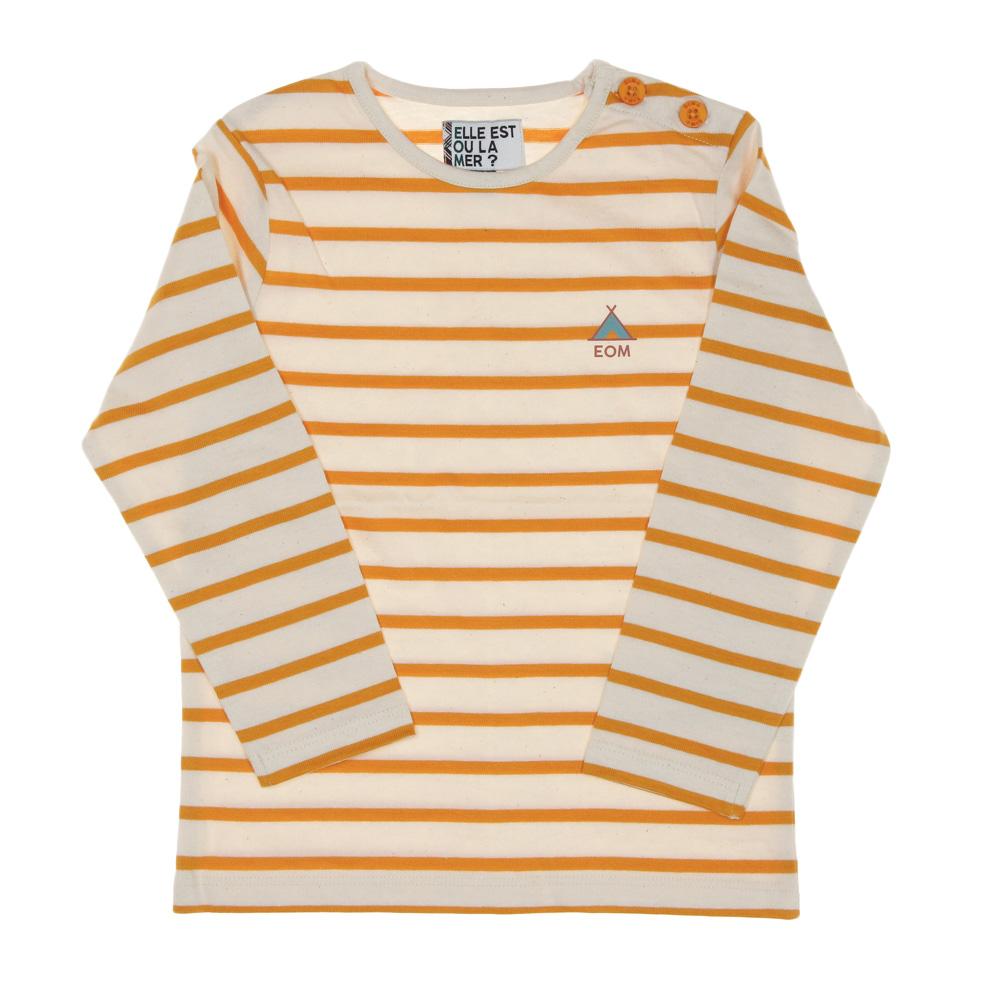 T-shirt Jaune à Rayures Enfant EOM Eloris pas cher