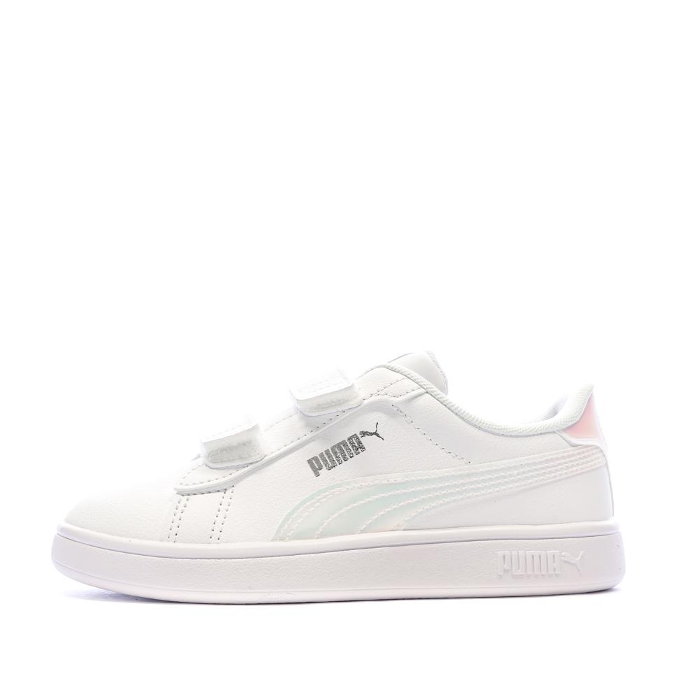 Zapatillas blancas para niña Puma Smash 3.0 HoloS barato