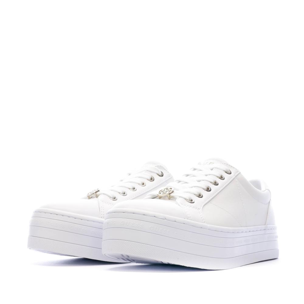 Baskets Blanches Femme Guess Bells vue 6
