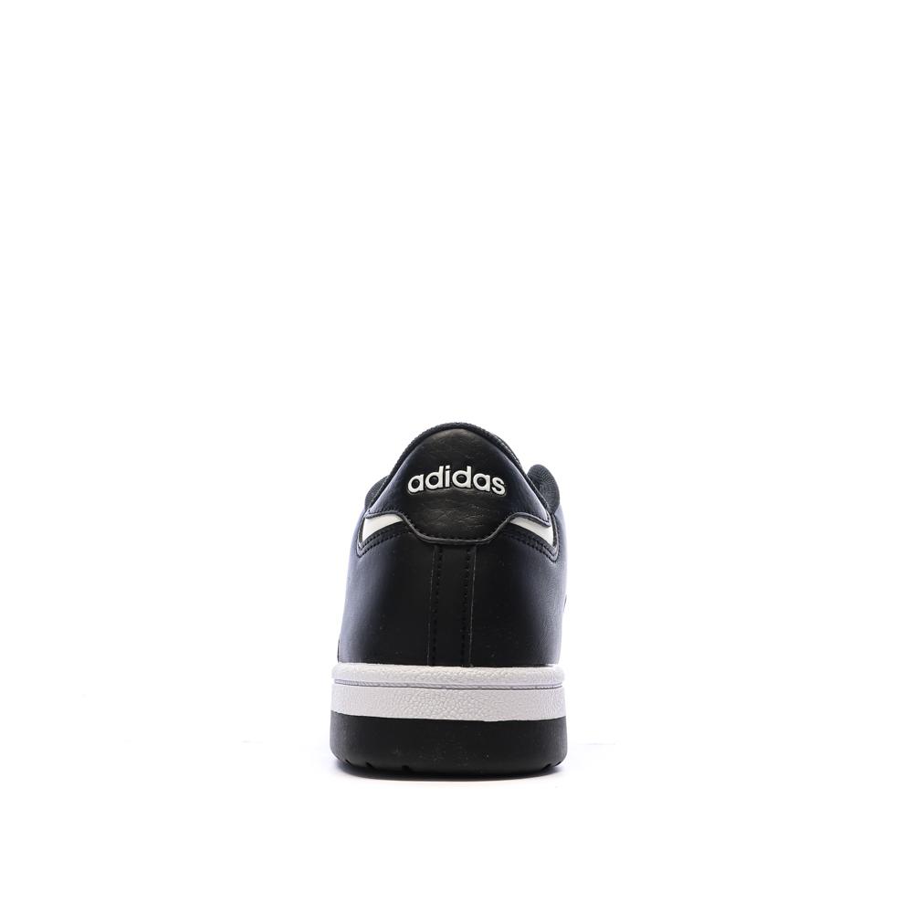 Baskets Noires/Blanches Enfant Adidas Rapid Court vue 3