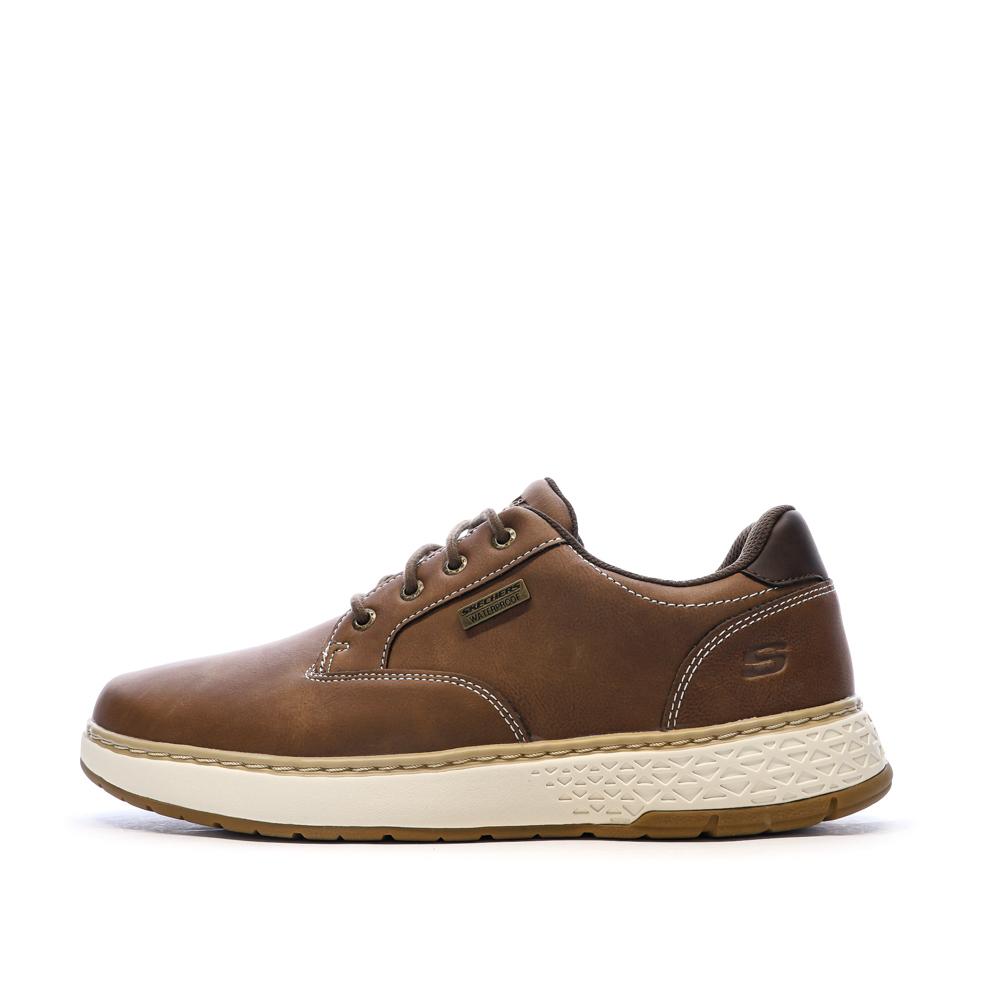 Baskets Marrons Homme Skechers Garlan pas cher