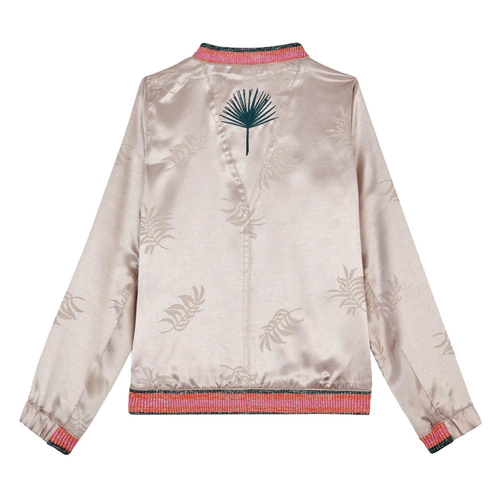 Blouson Bomber Beige satiné Fille Teddy Smith Bohiono vue 2