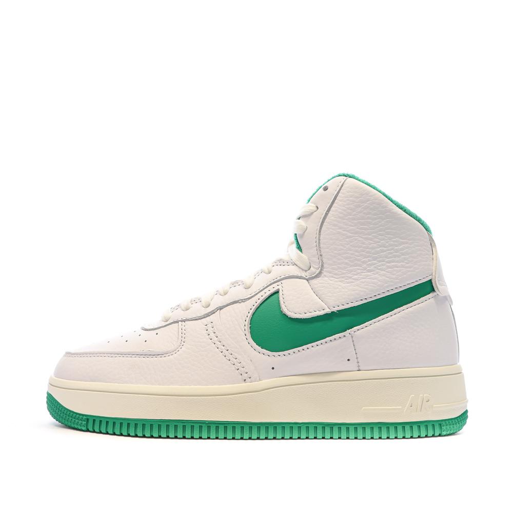 Basket Blanc/Vert Femme Nike Air Force 1 Sculpt pas cher