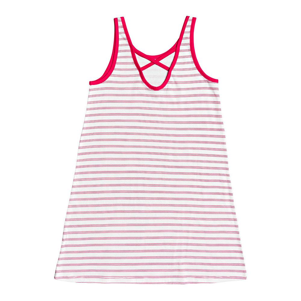 Robe Blanche/Rose Fille Roxy Leaves movement vue 2