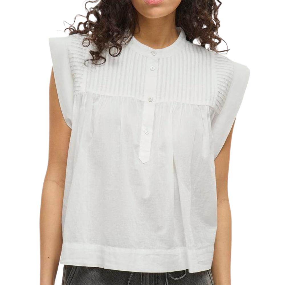 Blouse Blanche Femme Vila Katinka pas cher