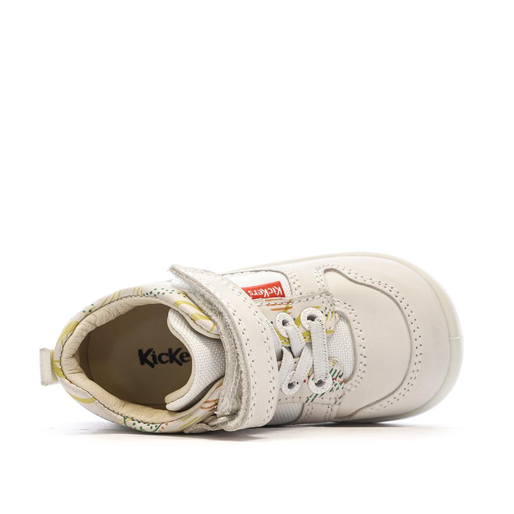 Baskets Hautes Beige Fille Kickers Bottillon vue 4