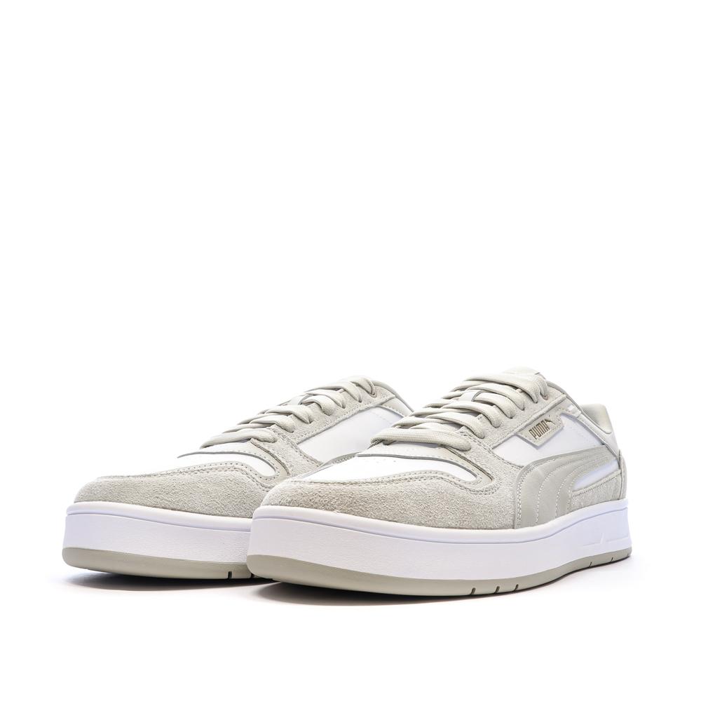Baskets Beige/Blanc Homme Puma Court Classic Street vue 6
