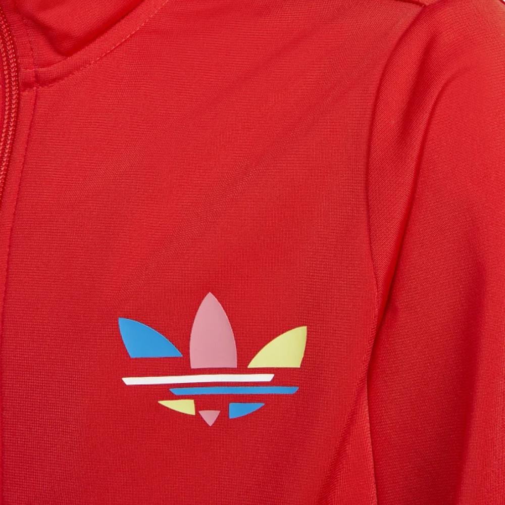 Veste zippée Rouge Enfant Adidas Track Top vue 3