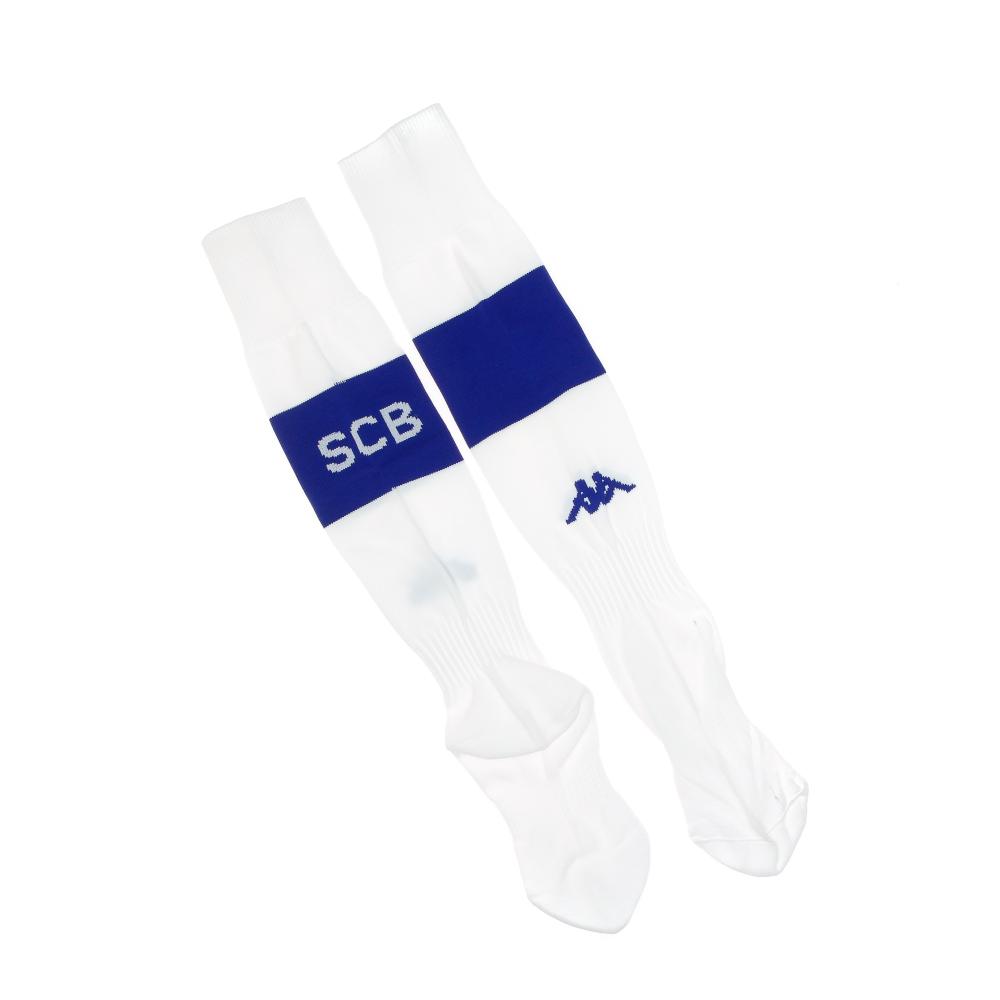 SC Bastia Chaussettes blanches homme/garçon Kappa pas cher