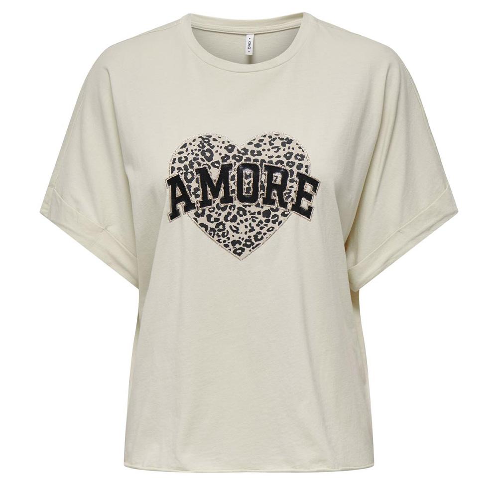 T-Shirt Beige Femme Only Lucy vue 2