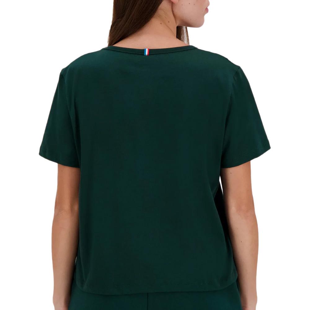 T-Shirt Vert Foncé Femme Le Coq Sportif Contemporain vue 2