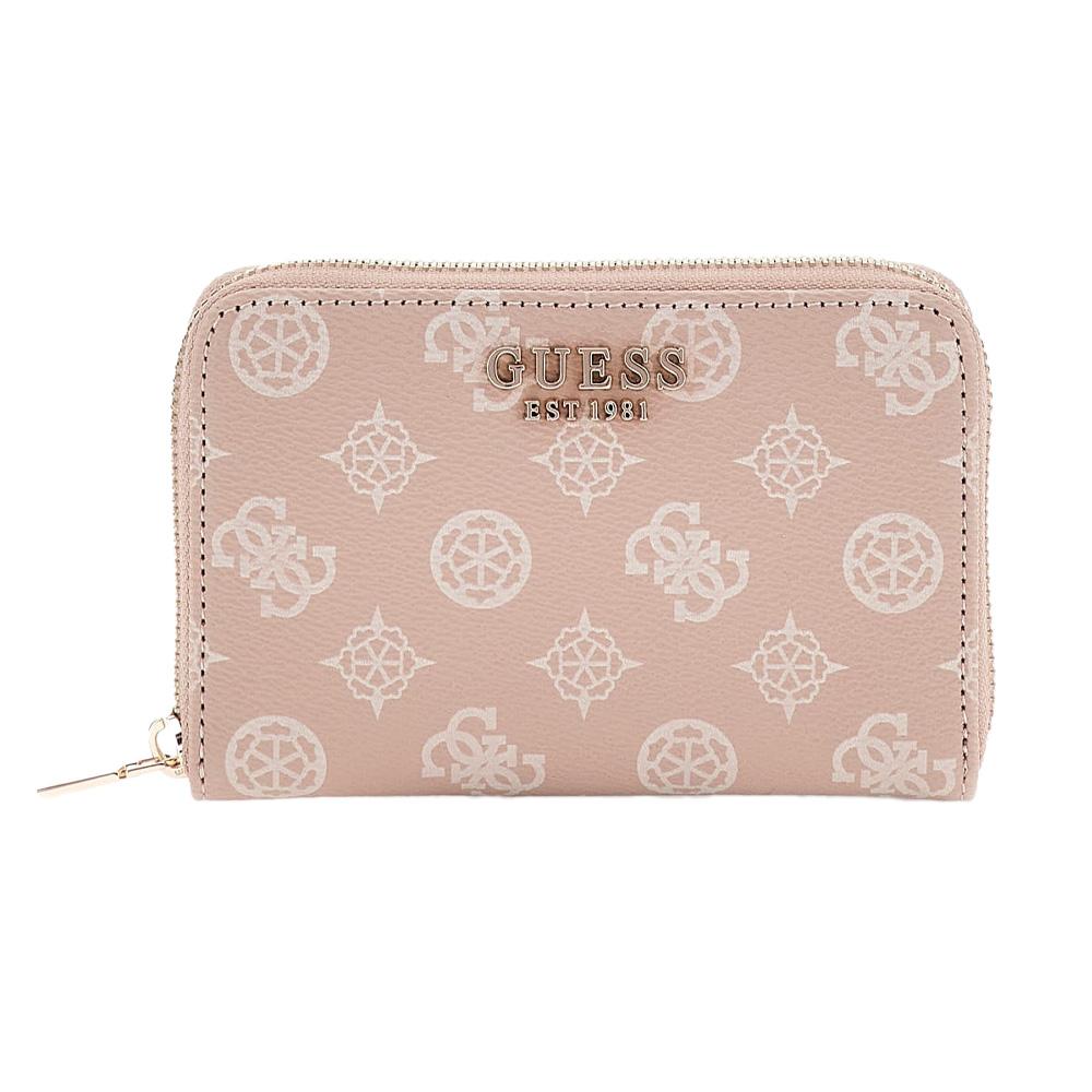 Portefeuille Rose Femme Guess Laurel pas cher
