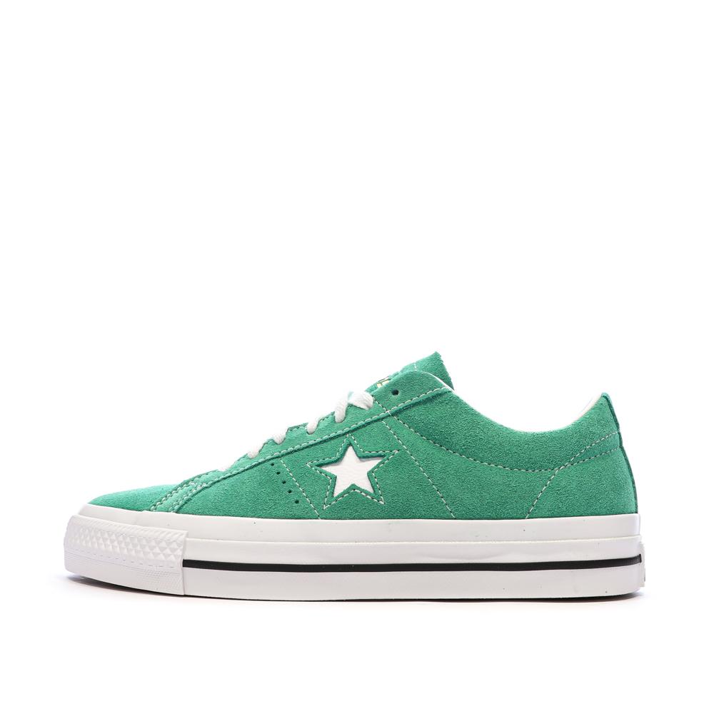 Baskets Vertes Homme Converse One Star Pro pas cher