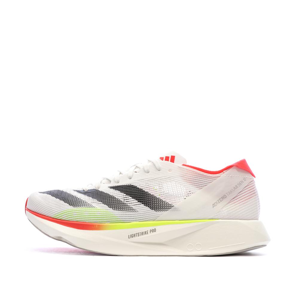 Chaussures de Running Blanc Homme Adidas Adizero Takumi 10 pas cher