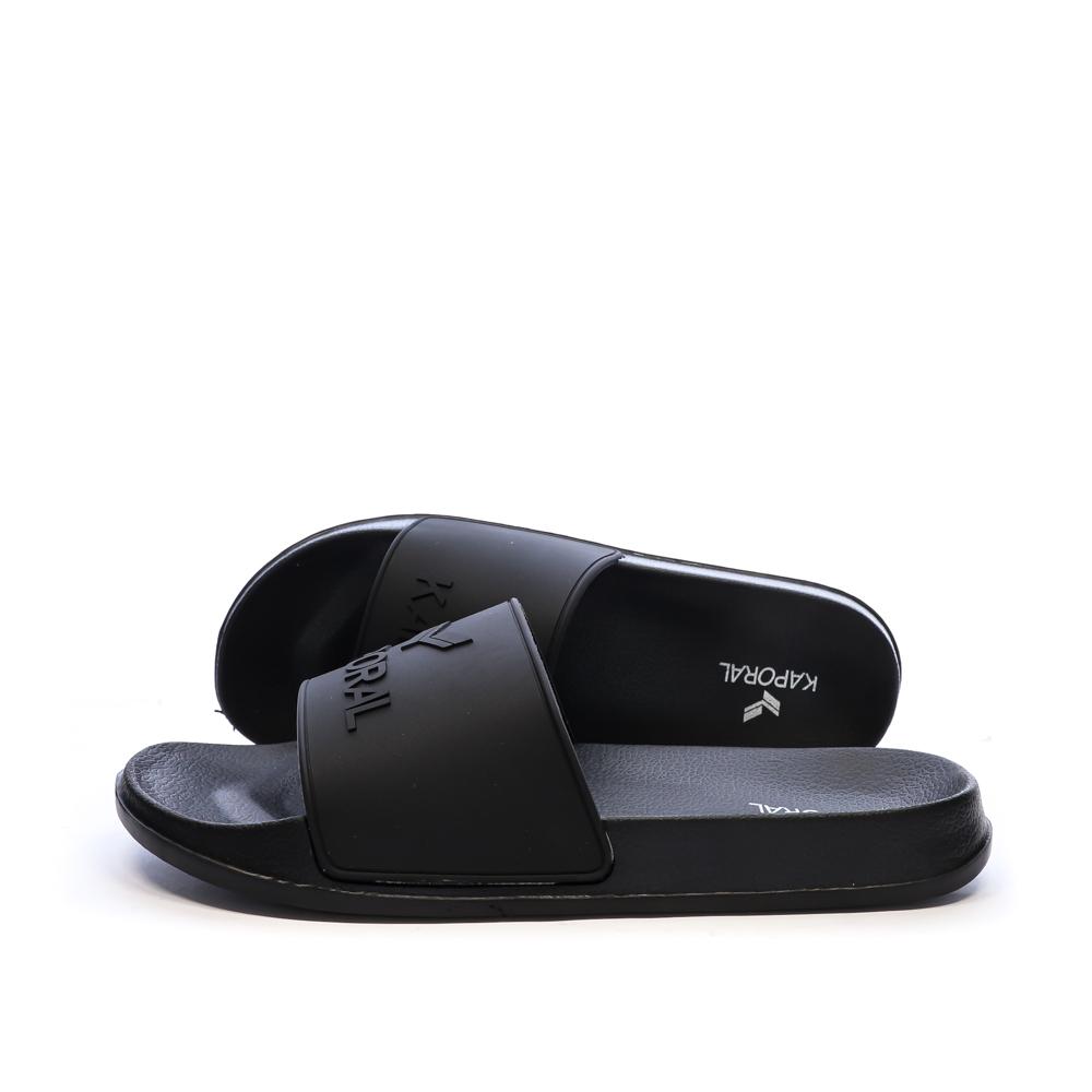 Claquettes Noir Homme Kaporal Bapo pas cher