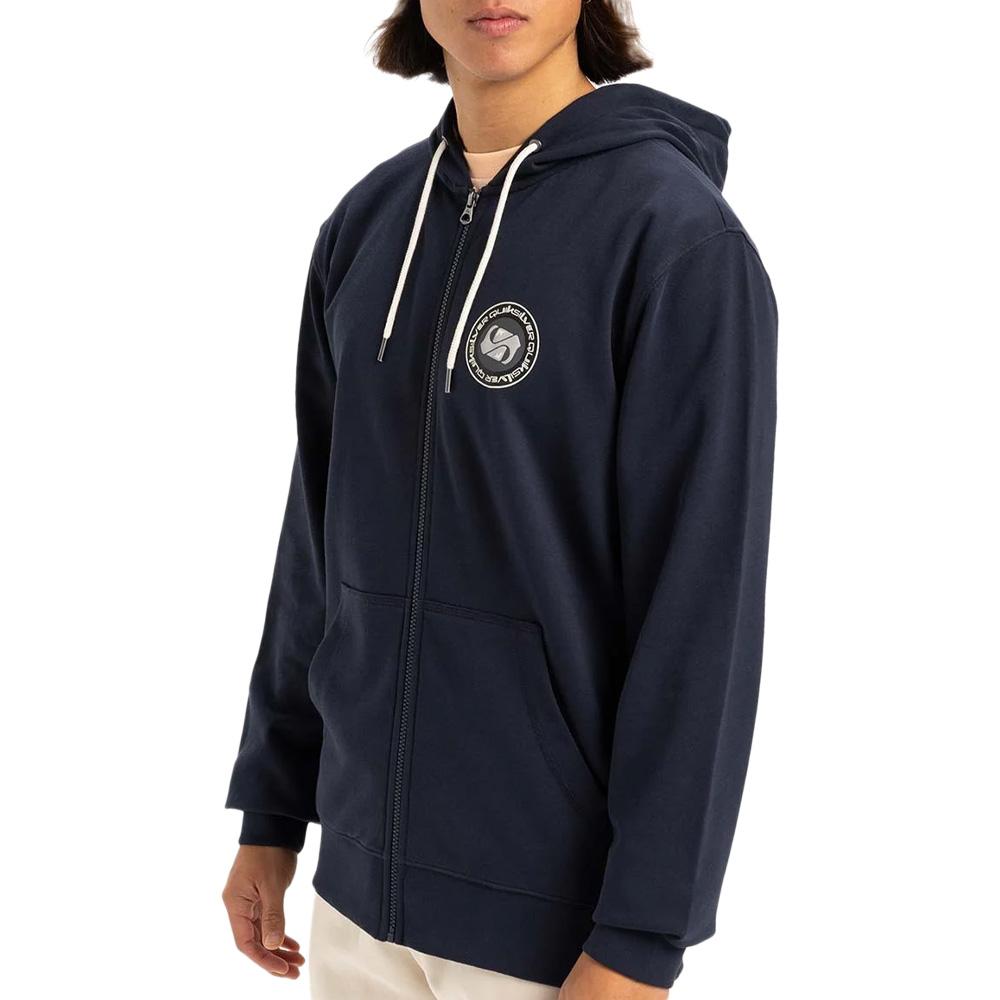 Sweat Zippé Marine Homme Quiksilver Circle Back pas cher