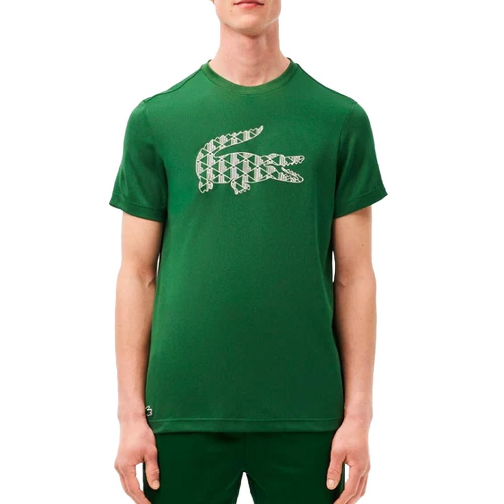 T-shirt Vert Homme Lacoste TH2623 pas cher