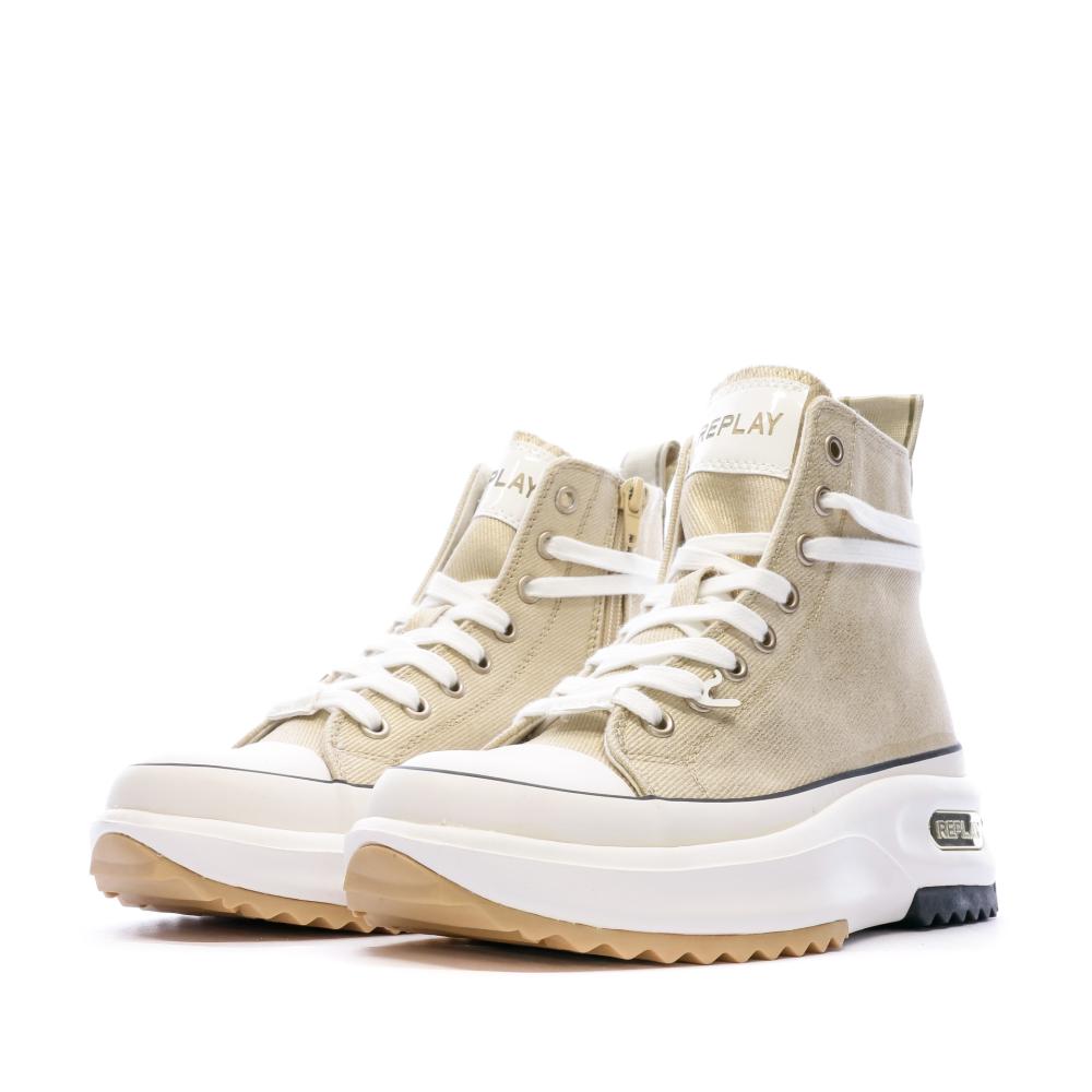Baskets Doré Femme Replay Aqua Clean vue 6