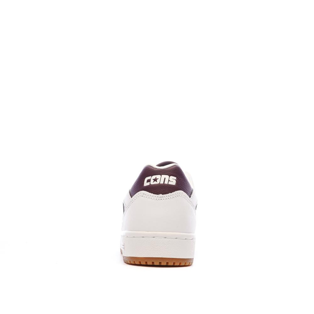 Baskets Blanches Homme Converse Leather vue 3