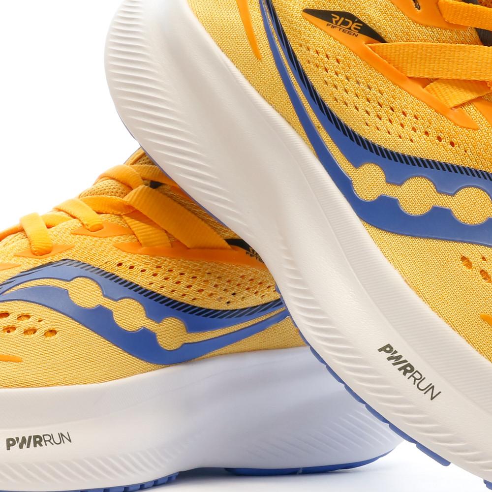 Chaussures de running Jaunes Femme Saucony Ride 15 Night vue 7