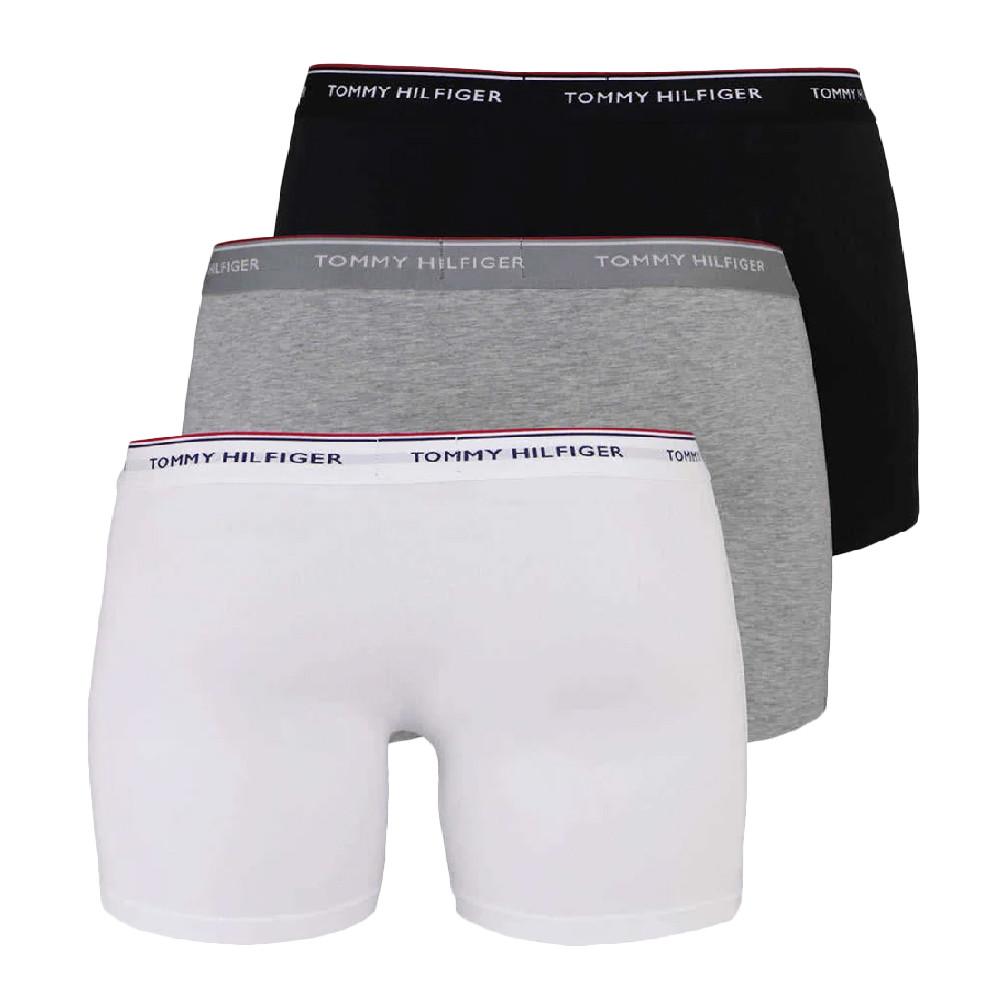 x3 Boxers Noir/Blanc/Gris Homme Tommy Hilfiger Trunk vue 2