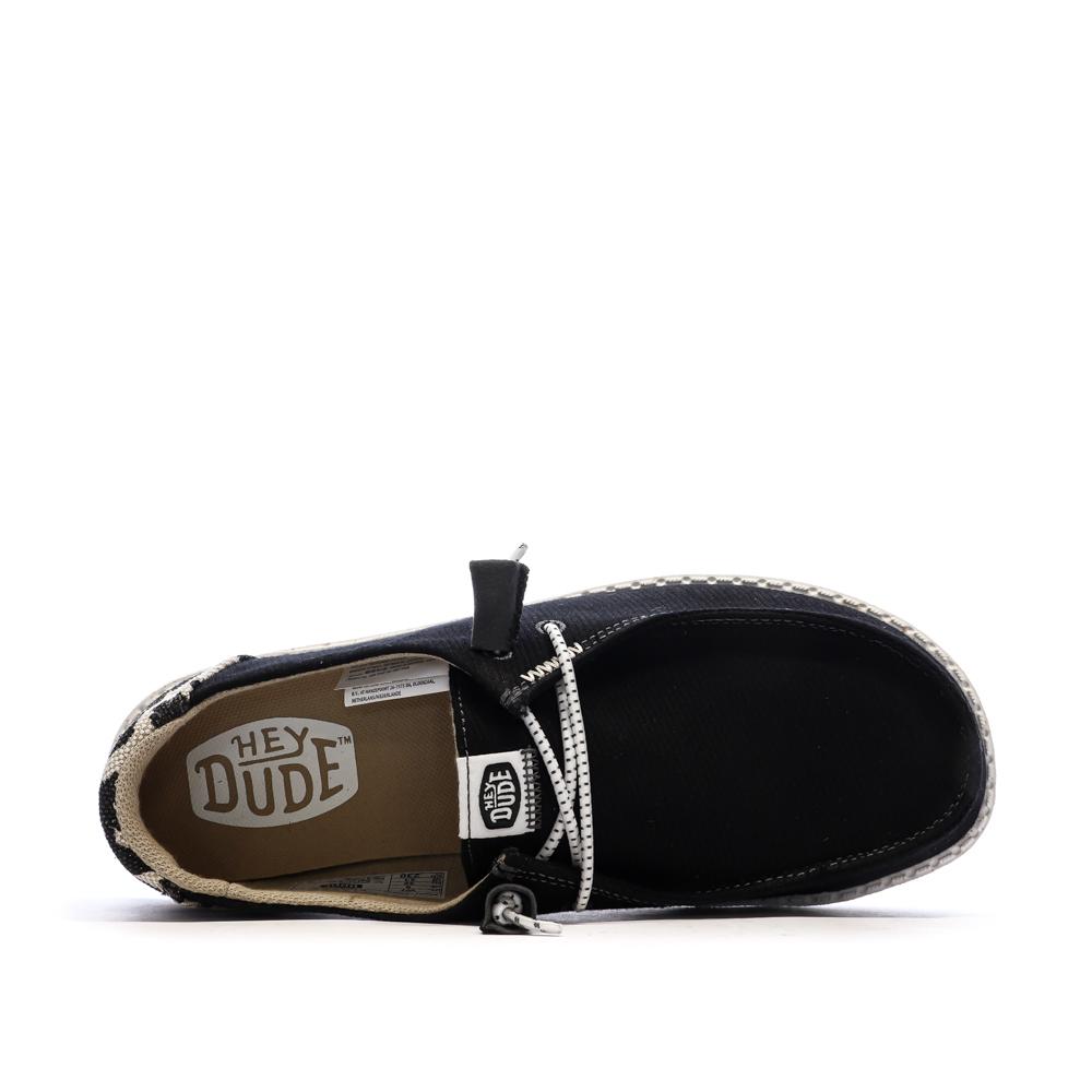 Chaussures Noir Femme Hey Dude Blackleopard vue 4