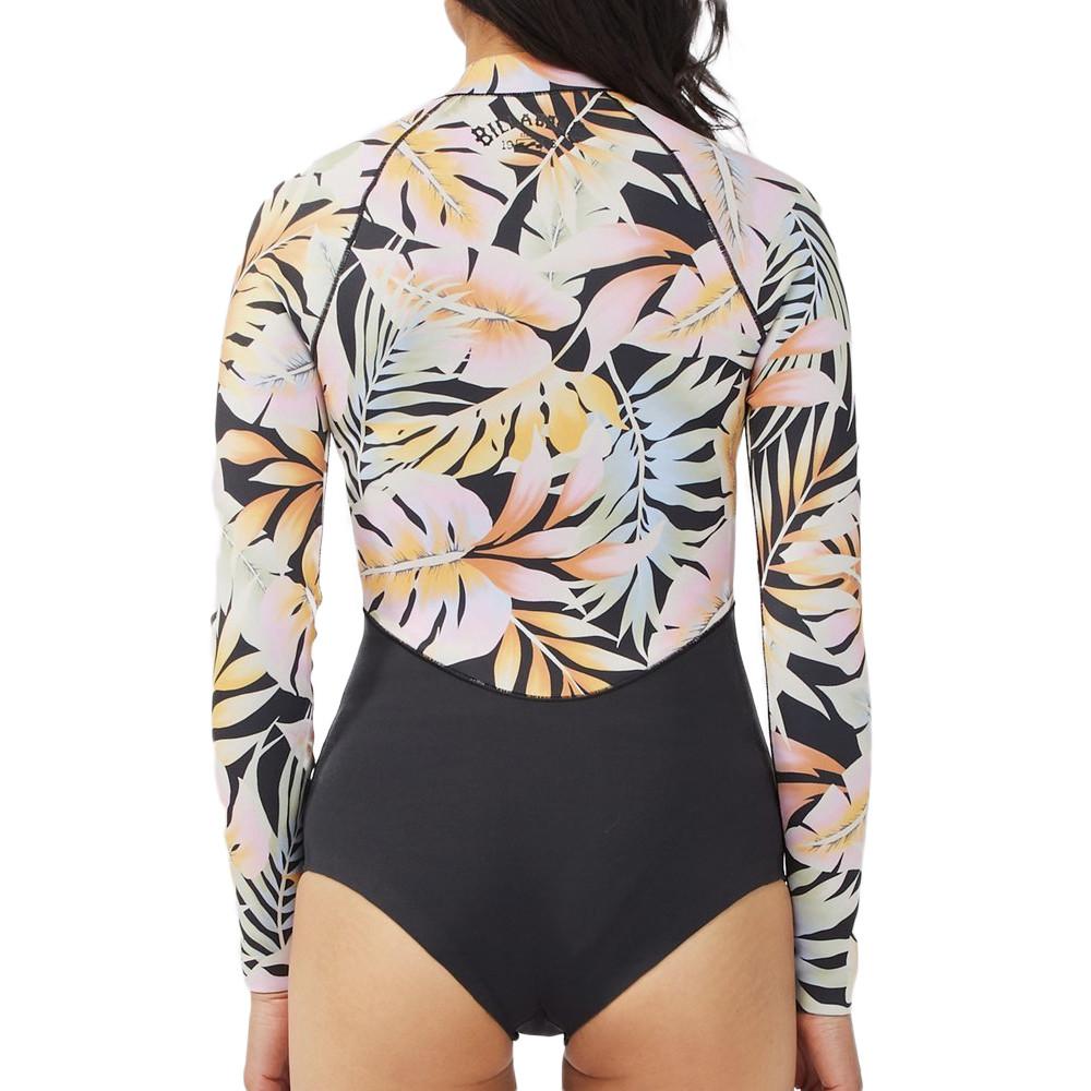 Combinaison Noir/Orange Femme Billabong Salty Dayz vue 2