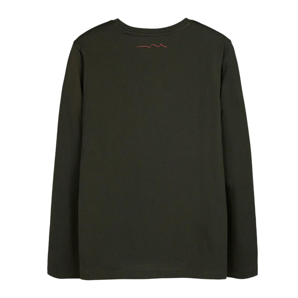 T-Shirt Manches Longues Kaki Garçon Teddy Smith Evan vue 2