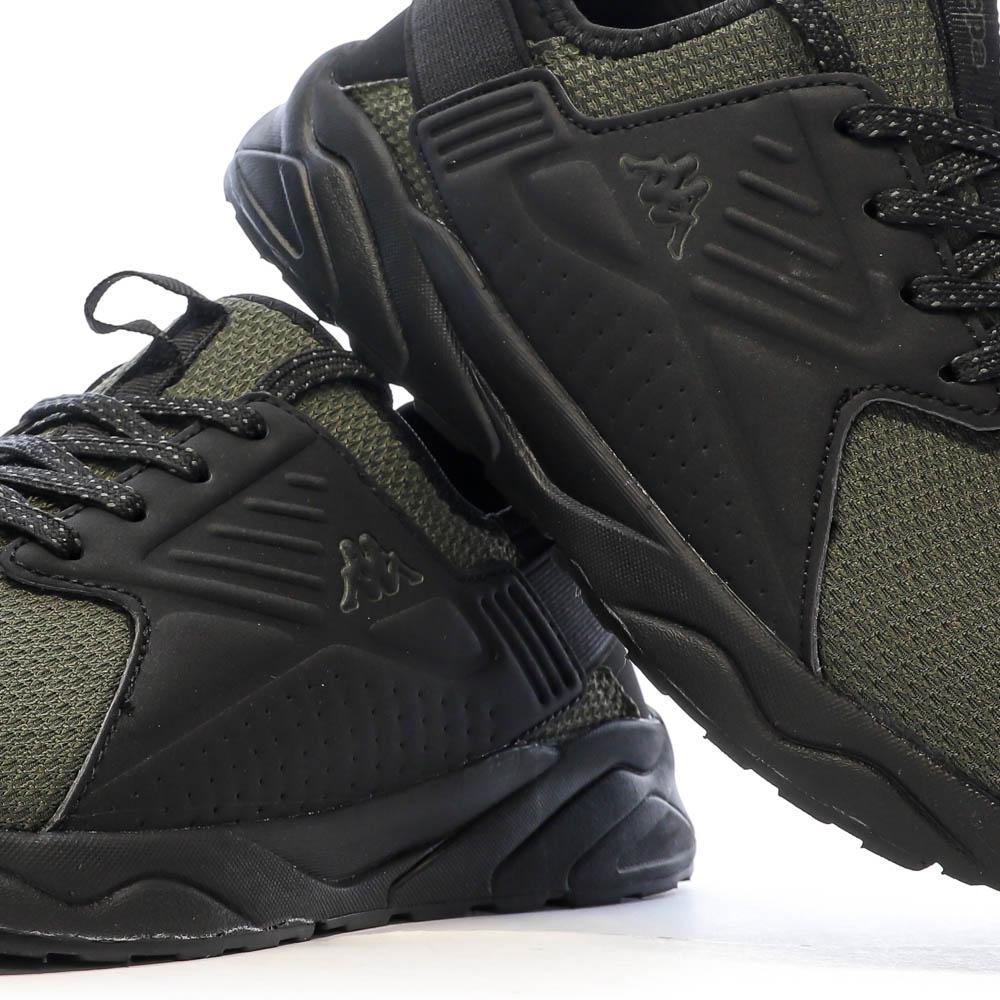 Baskets Noires/Kaki Garçon Kappa San Puerto Lace vue 7