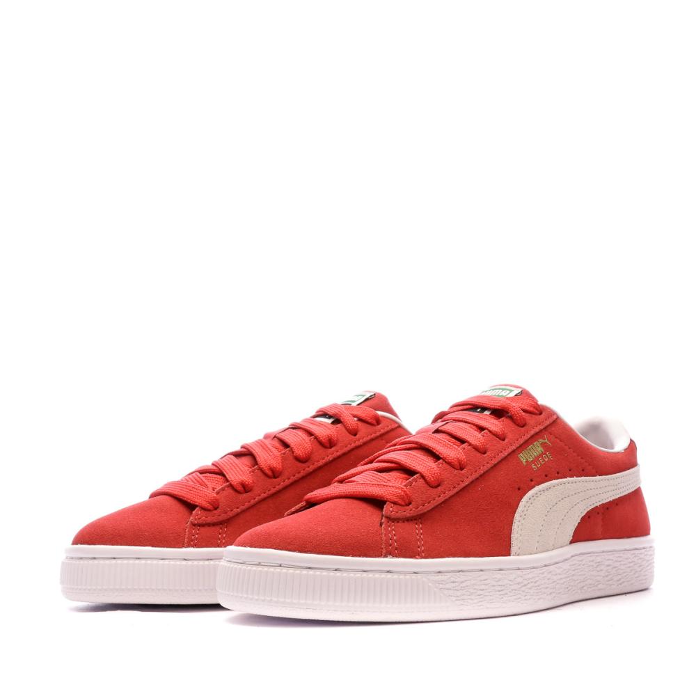 Baskets Rouge Femme Puma Suede Classic XXI vue 6