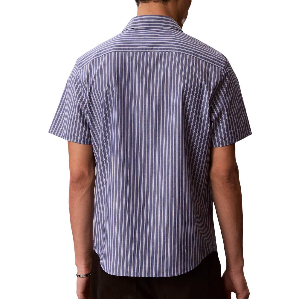 Blaues Herrenhemd von Calvin Klein Jeans Yd Multi Pinstrip Ansicht 2