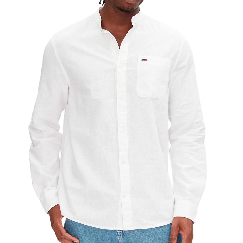 Chemise Blanche Homme Tommy Hilfiger Tjm Linen pas cher
